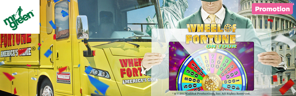 Hop on the 15000 Wheel of Fortune on Tour Bus at Mr Green Casino