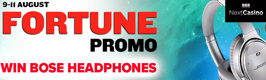Win Bonus Spins and Bose QuietComfort headphones in the Fortune Promo at NextCasino